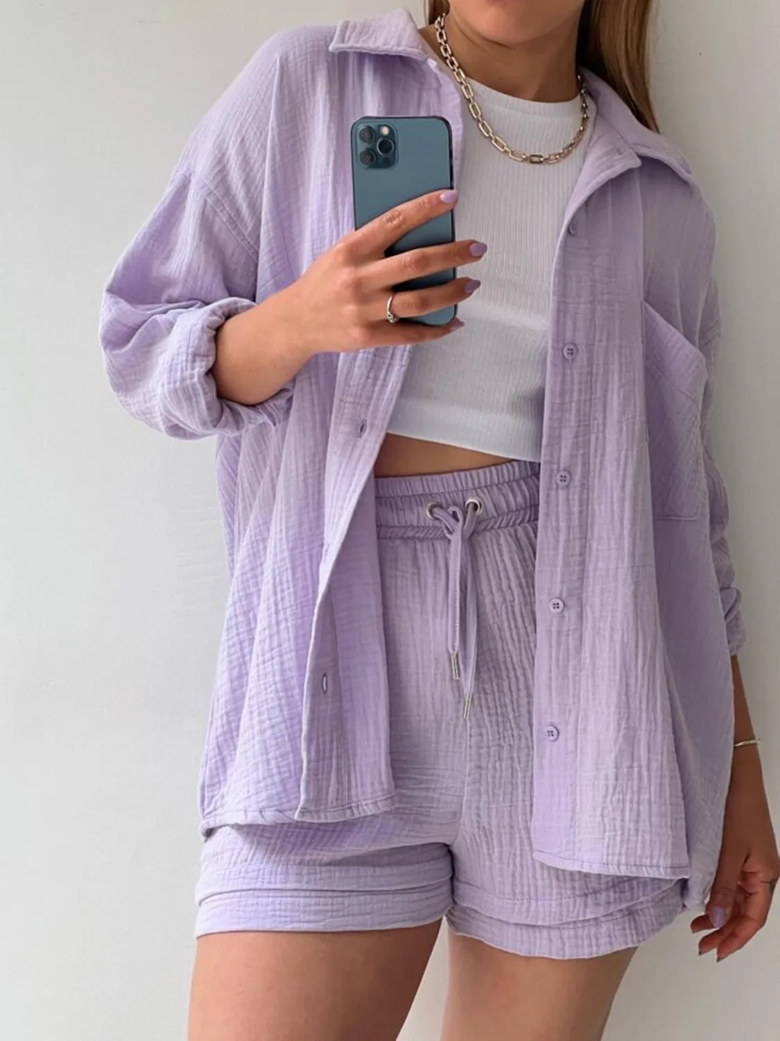 11 Casual Beachwear Button Up Shirt / Shorts Outfits