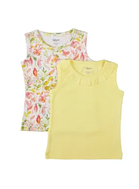 2 Pack Wonder Garden Sleeveless Soft Jersey Tank Tops