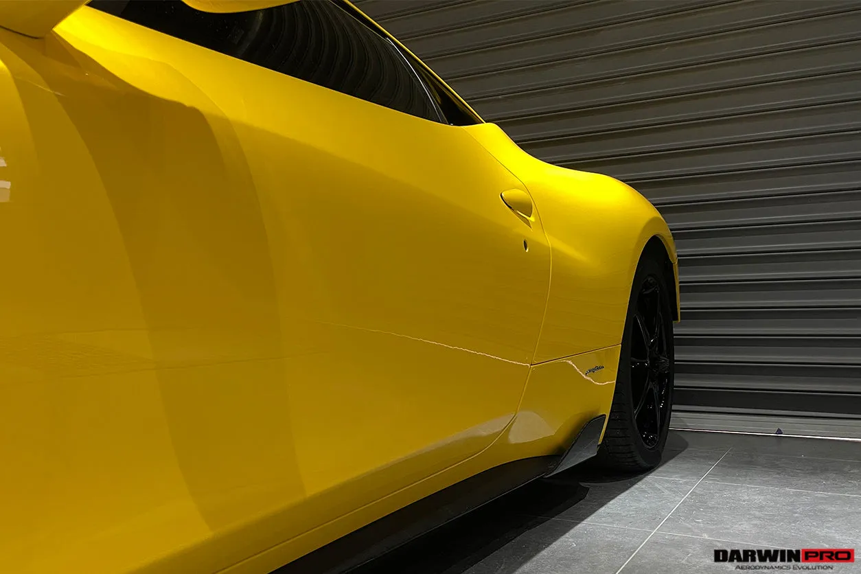 2010-2015 Ferrari 458 Coupe & Spider Speciale Style Carbon Fiber Side Skirts Canards