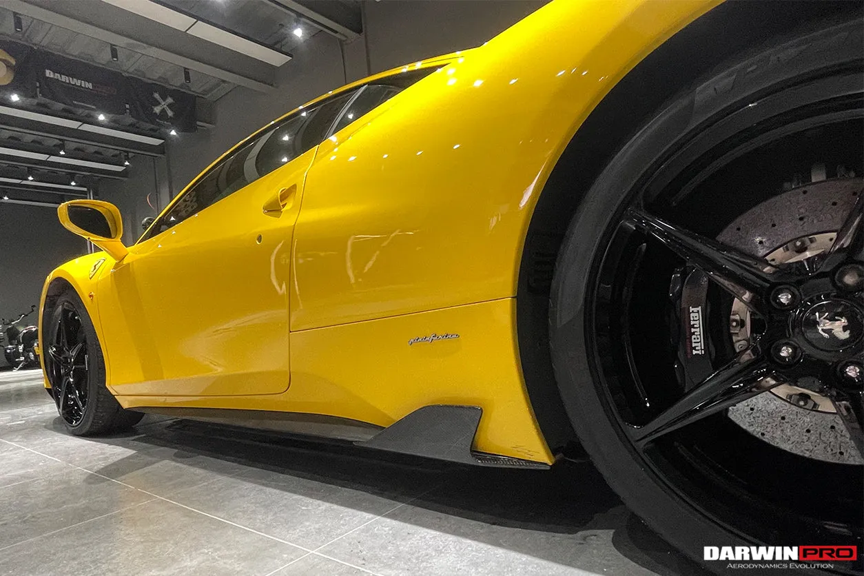 2010-2015 Ferrari 458 Coupe & Spider Speciale Style Carbon Fiber Side Skirts Canards