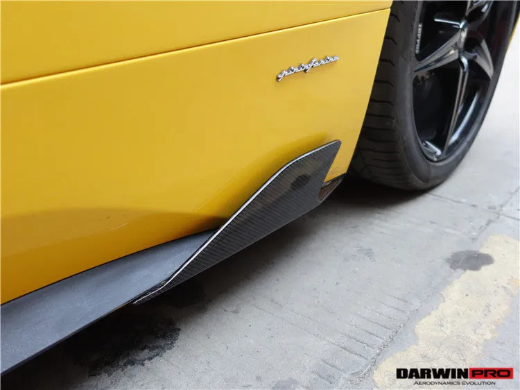 2010-2015 Ferrari 458 Coupe & Spider Speciale Style Carbon Fiber Side Skirts Canards