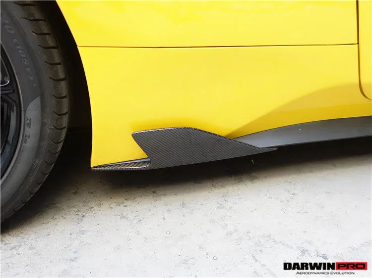 2010-2015 Ferrari 458 Coupe & Spider Speciale Style Carbon Fiber Side Skirts Canards