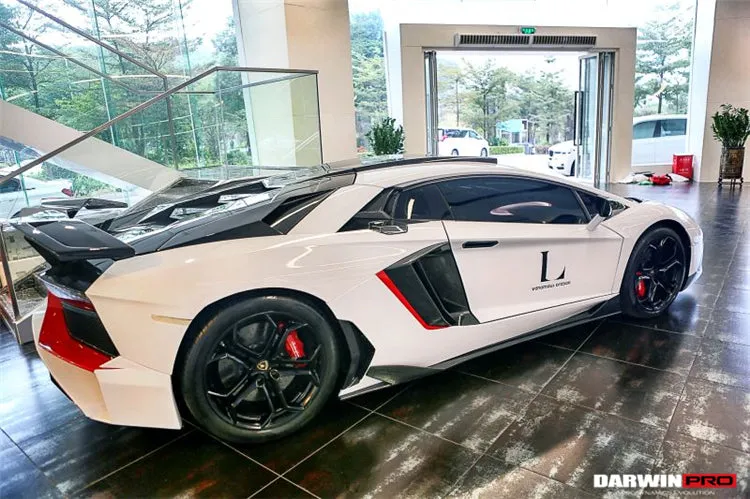 2011-2016 Lamborghini Aventador LP700 Coupe/Roadster BKSS Style Carbon Fiber Side Skirts Under Board