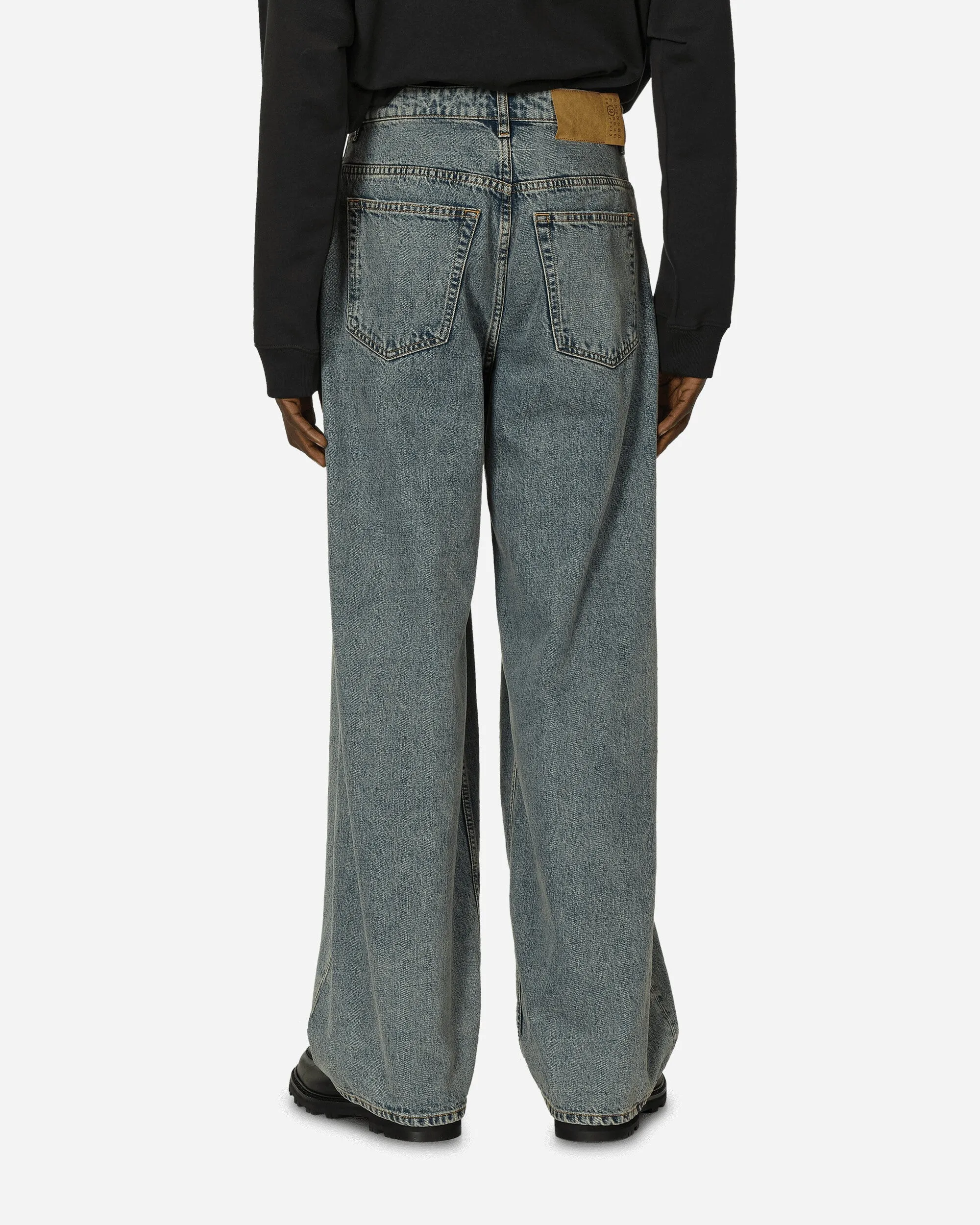 5-Pockets Denim Trousers Light Blue