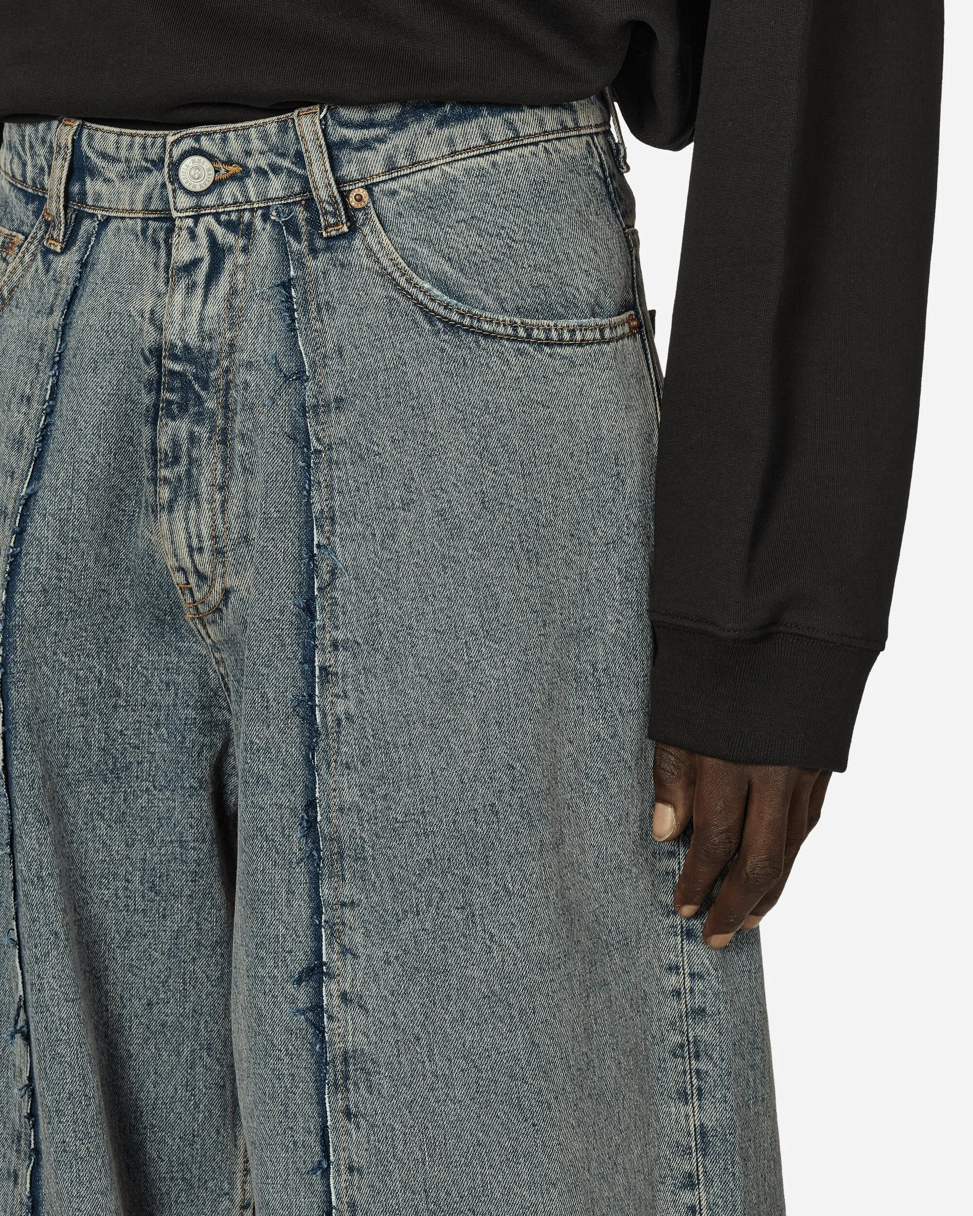 5-Pockets Denim Trousers Light Blue