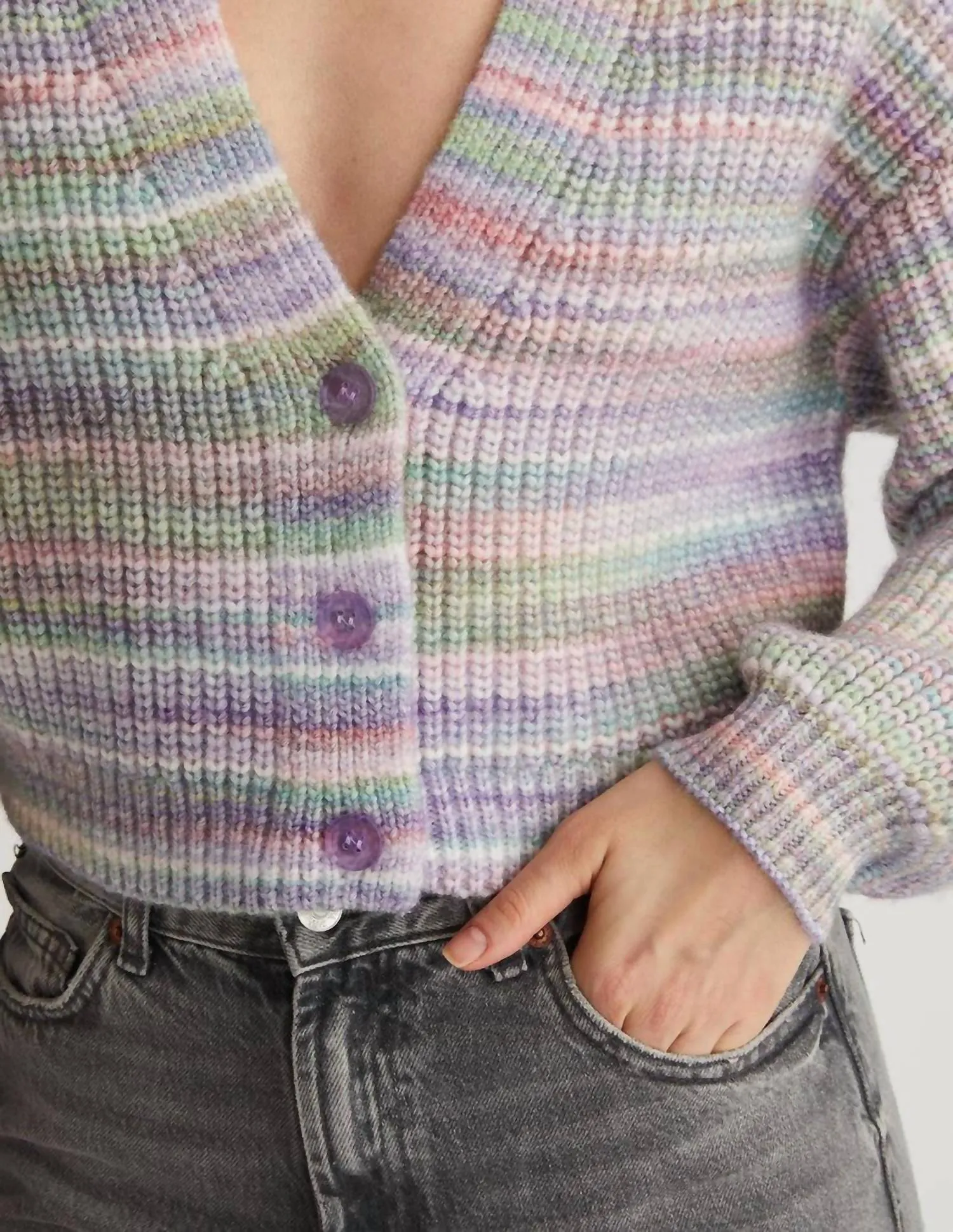 525 America - Space Dye Open Front Cardigan