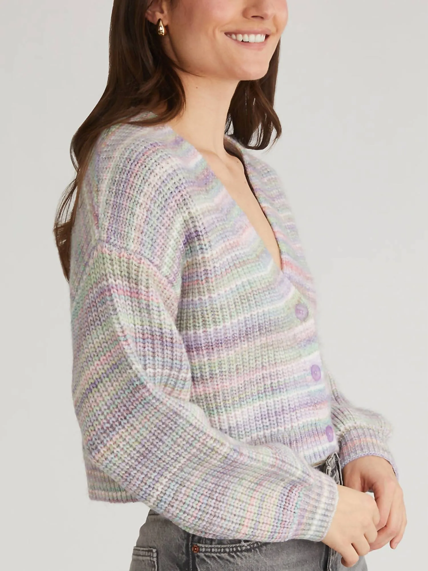 525 America - Space Dye Open Front Cardigan