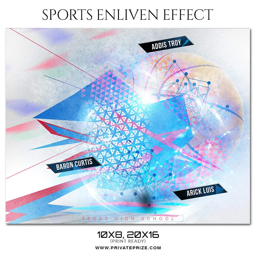 Addis Troy -  Basketball Sports Enliven Effects Photography Template