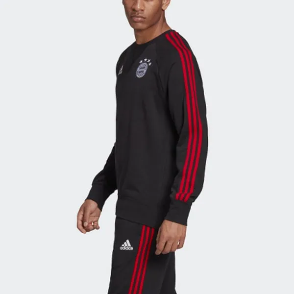 adidas FCB SWT TOP Bayern Munich Soccer/Football Sports Pullover Sweatshirt Black, black