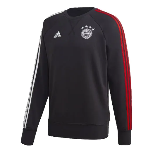 adidas FCB SWT TOP Bayern Munich Soccer/Football Sports Pullover Sweatshirt Black, black