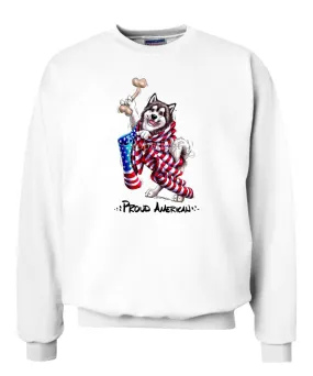 Alaskan Malamute - Proud American - Sweatshirt