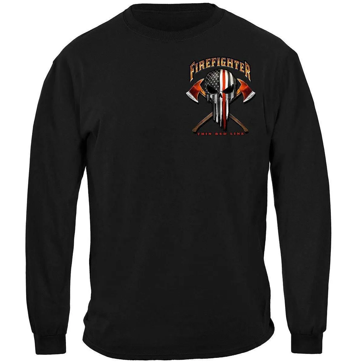 American Pride Firefighter Skull of Freedom T-shirt