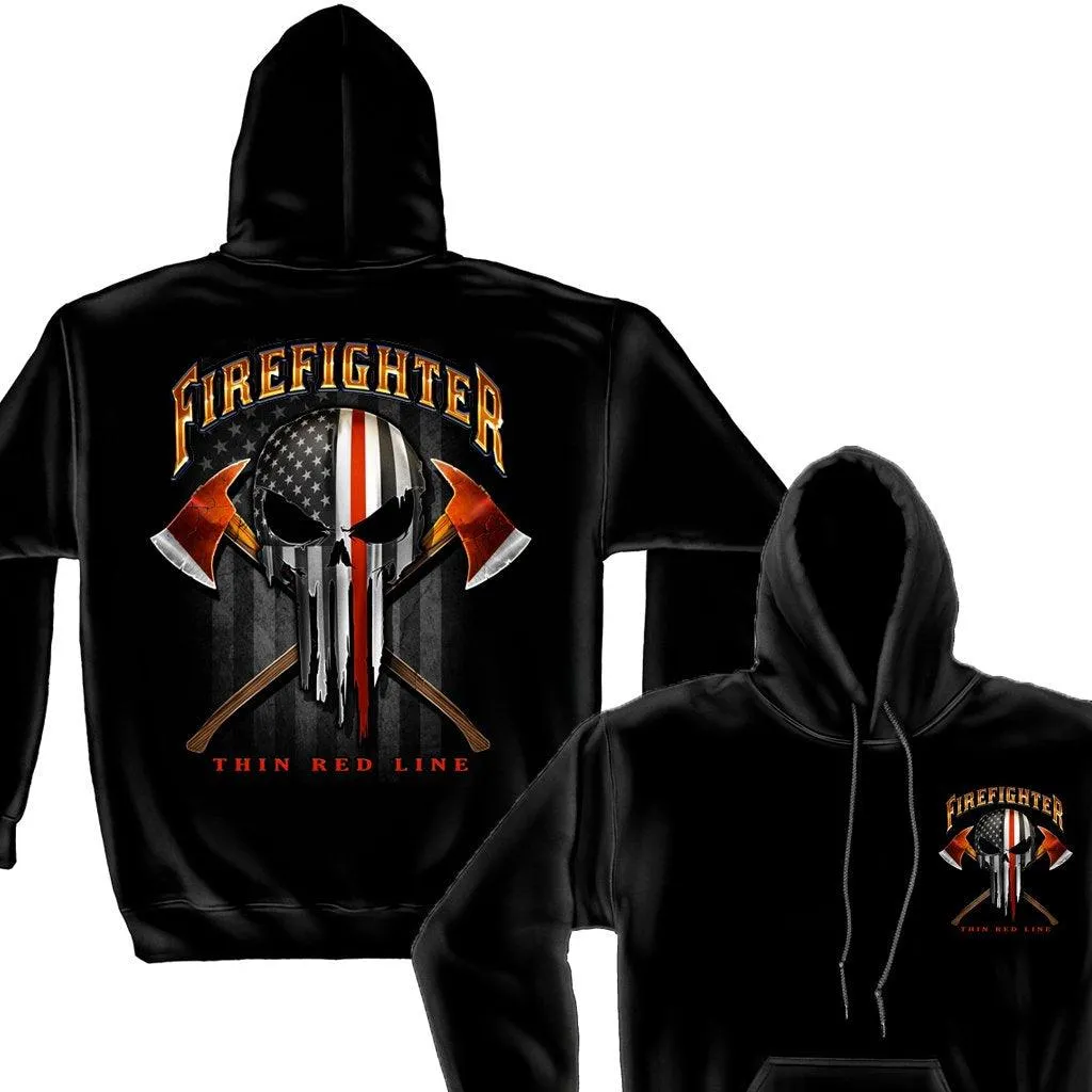 American Pride Firefighter Skull of Freedom T-shirt
