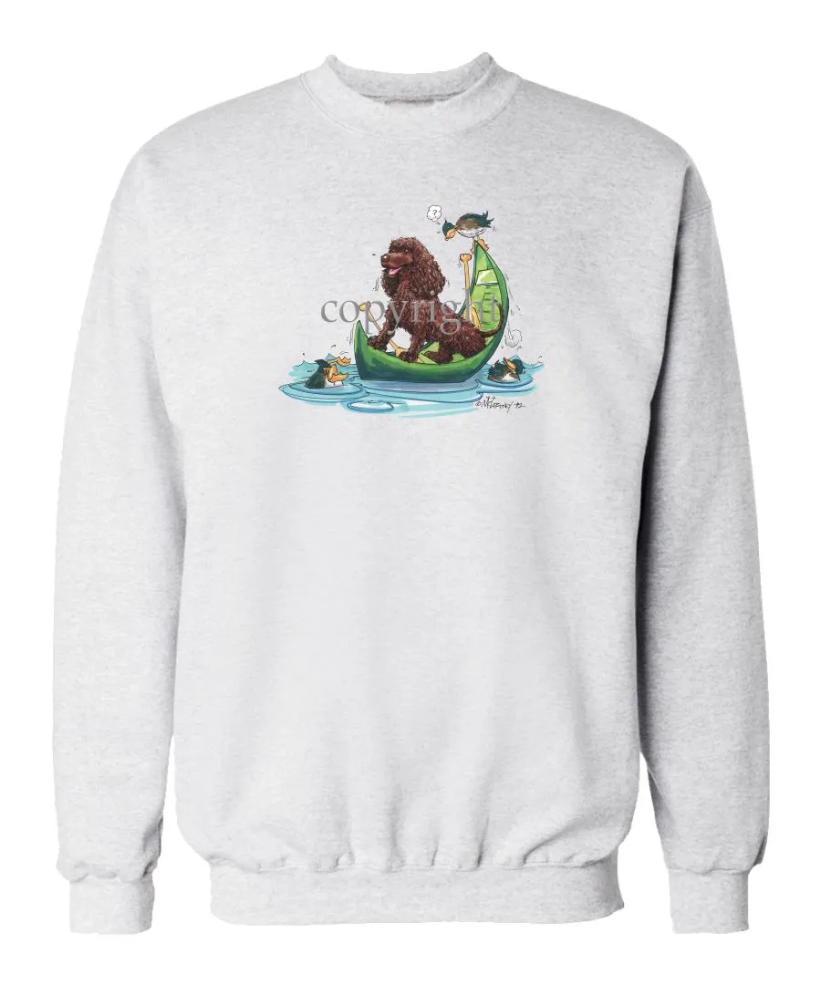 American Water Spaniel - Canoe - Caricature - Sweatshirt