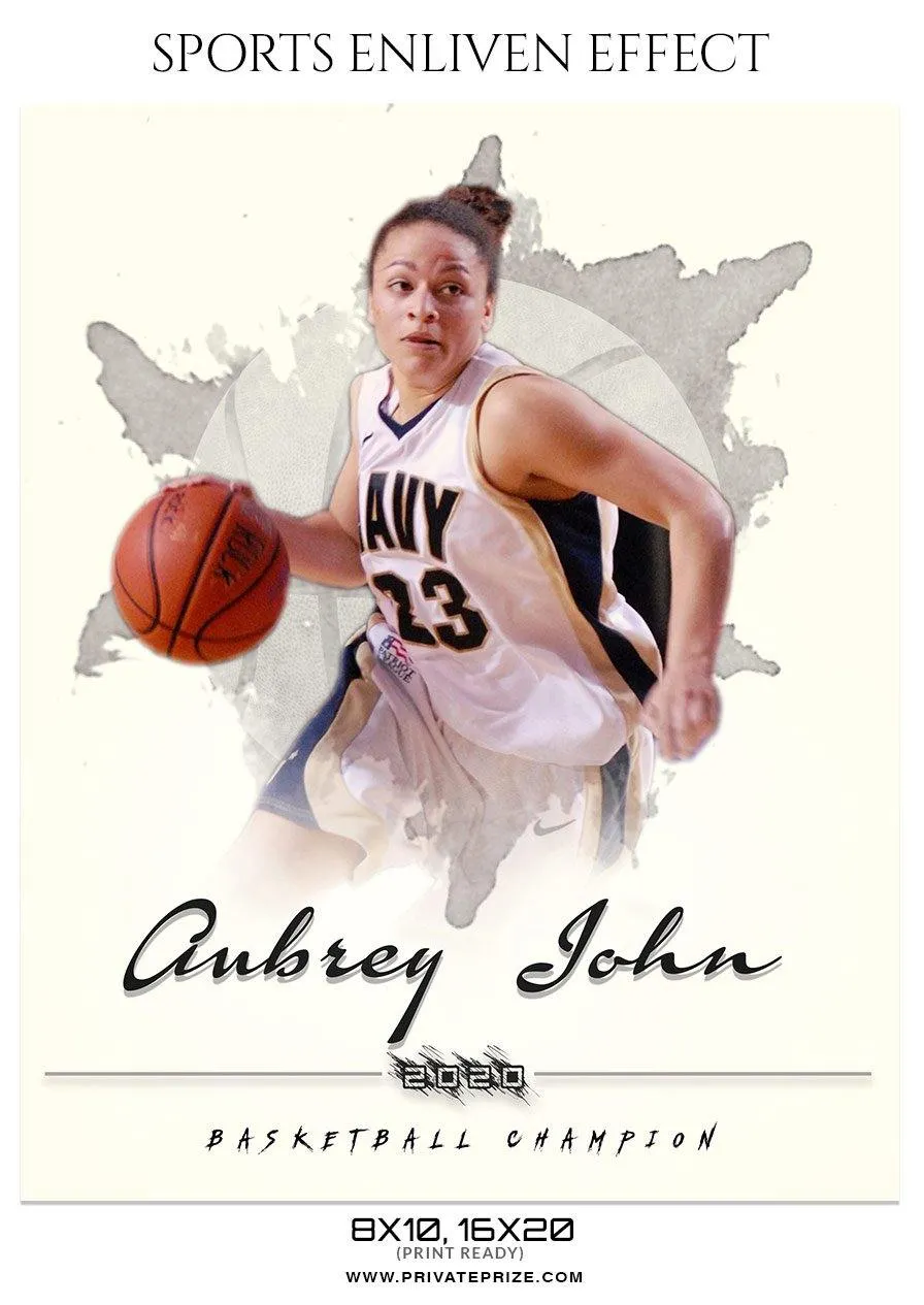 Aubrey John - Basketball Sports Enliven Effect Photography Template