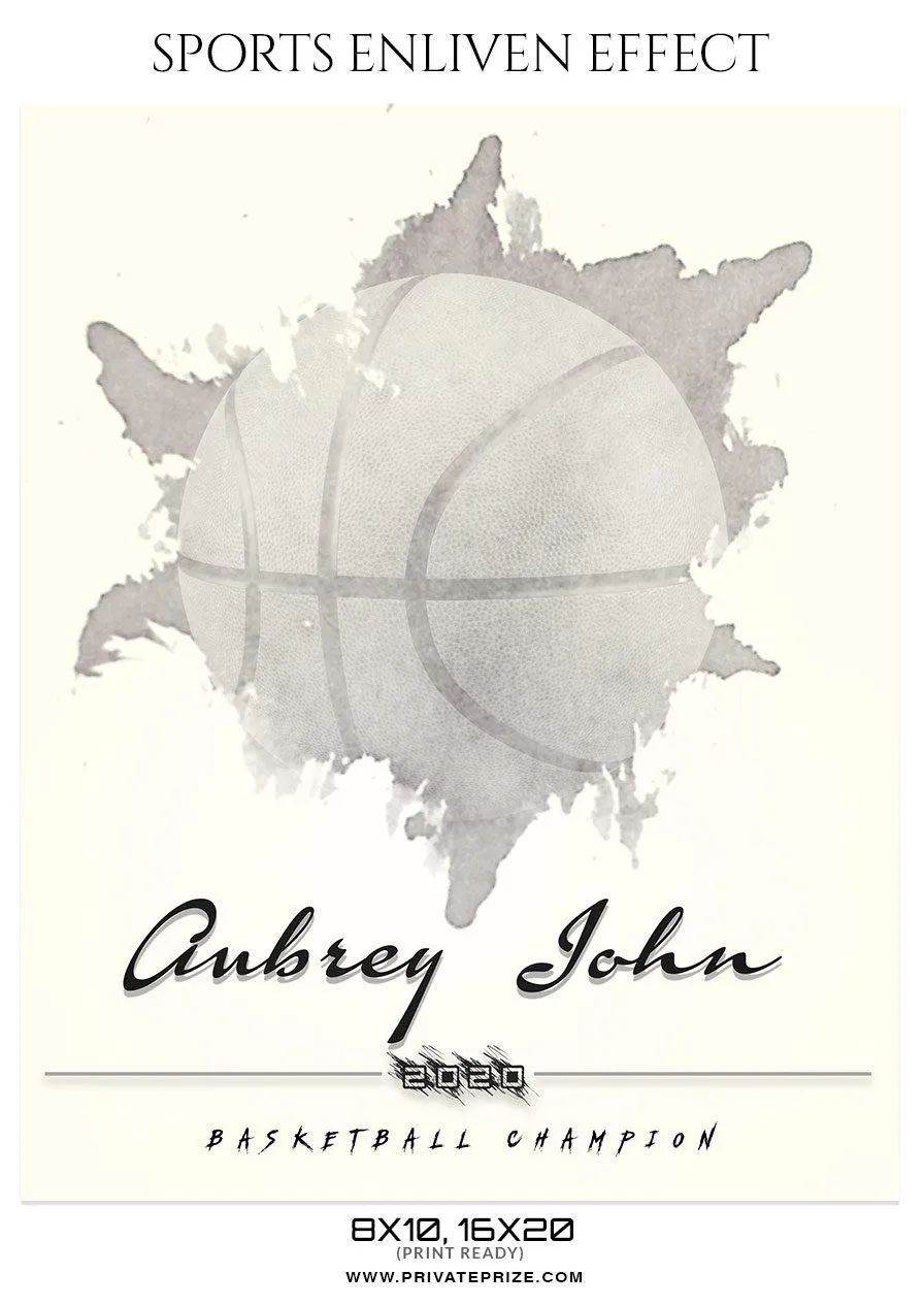 Aubrey John - Basketball Sports Enliven Effect Photography Template