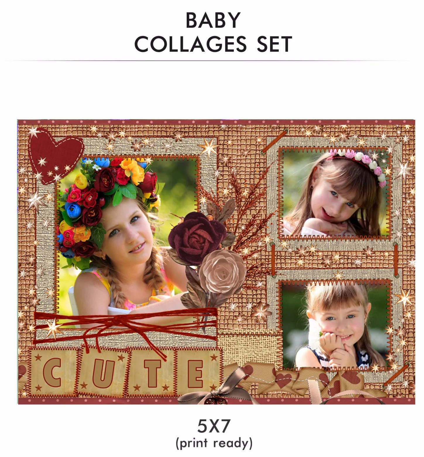 Baby Collage Set - Cute Baby