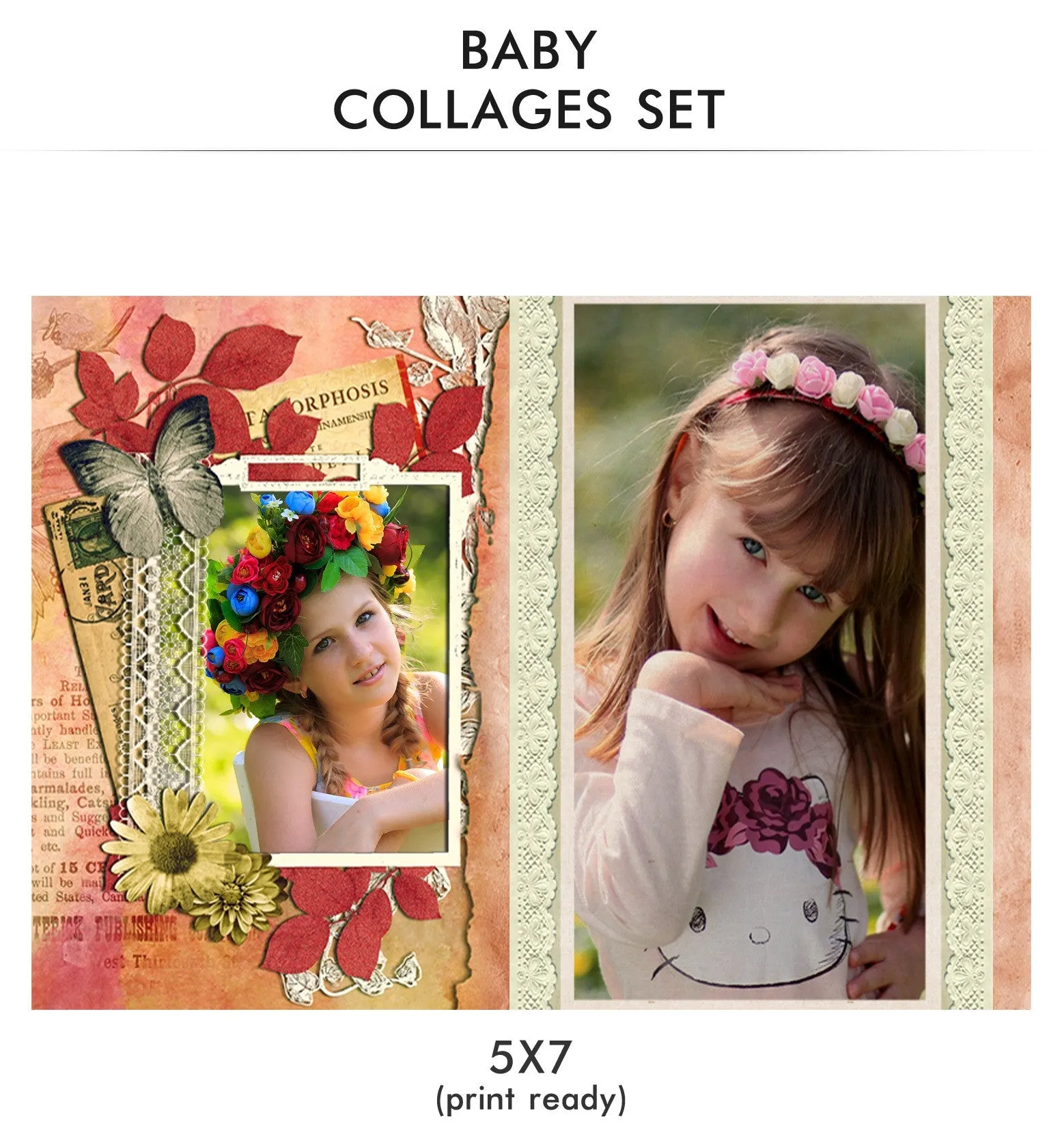 Baby Collage Set - Little Angel