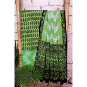 Bagh Cotton Suit with Shibori