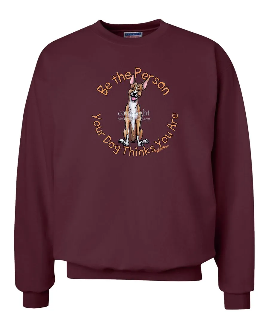Basenji - Be The Person - Sweatshirt
