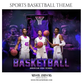 Basketball - Theme Sports Photography Template