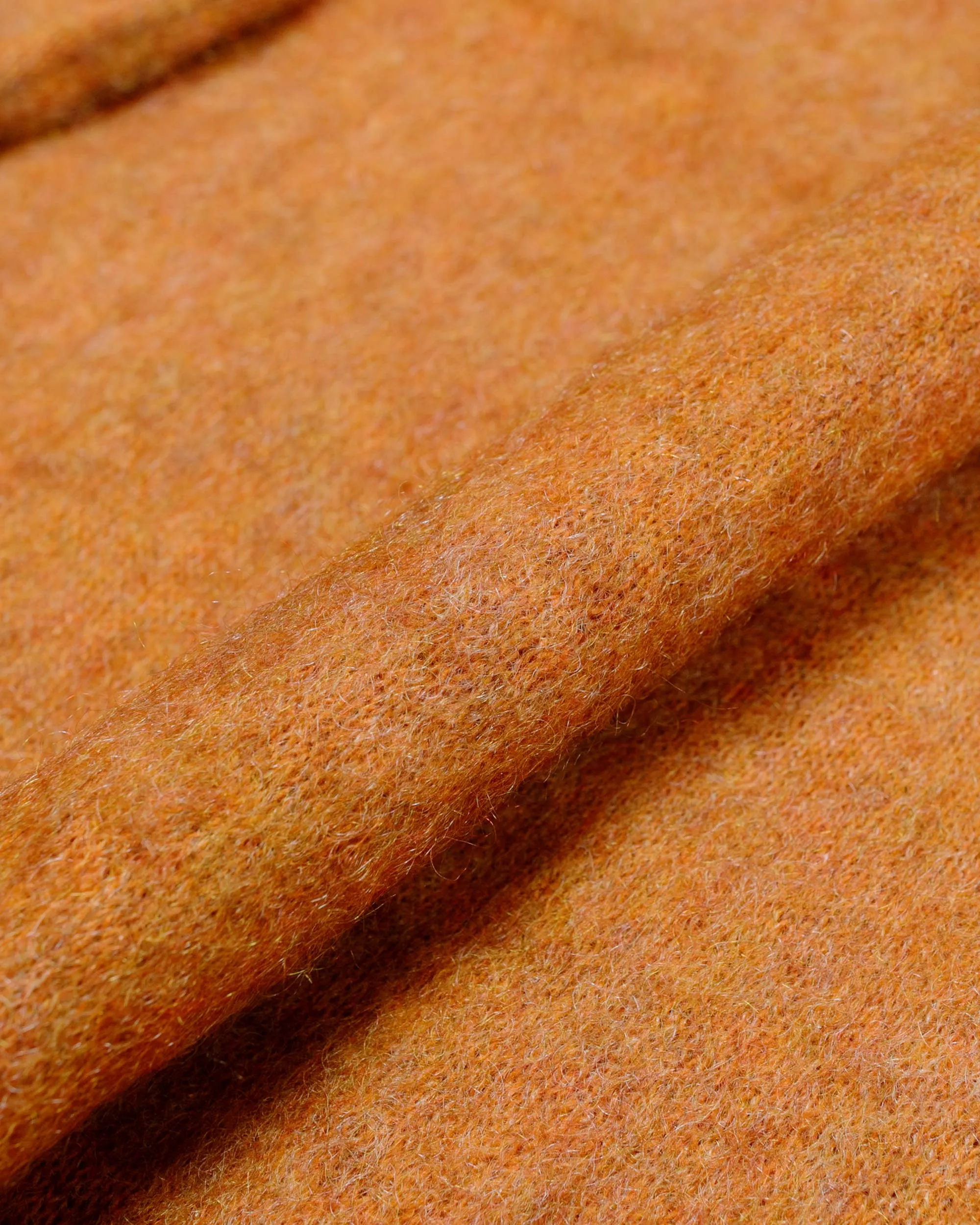 Beams Plus Cardigan Stretch Mohair Orange