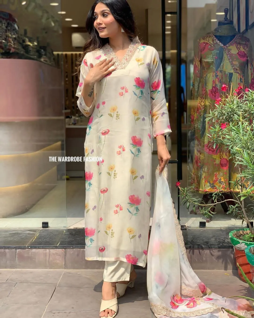 Beautiful Designer Heavy Orgenza Salwar Suit