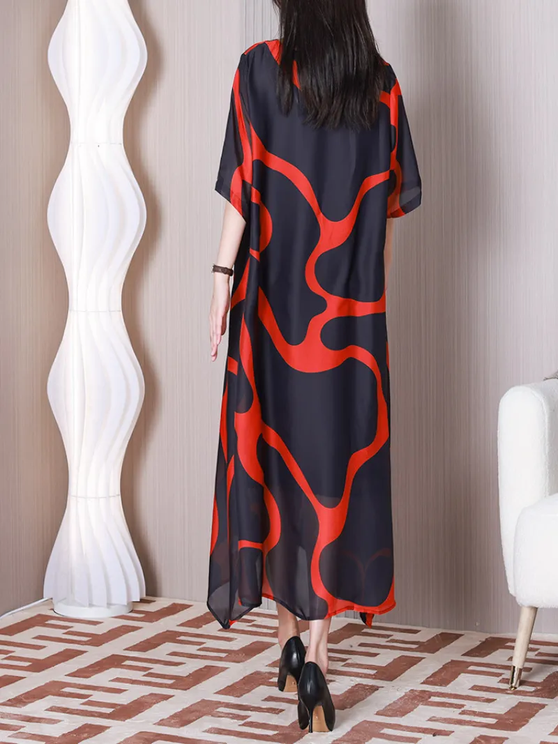 Beautiful life Women's Round Neck A-line Dress