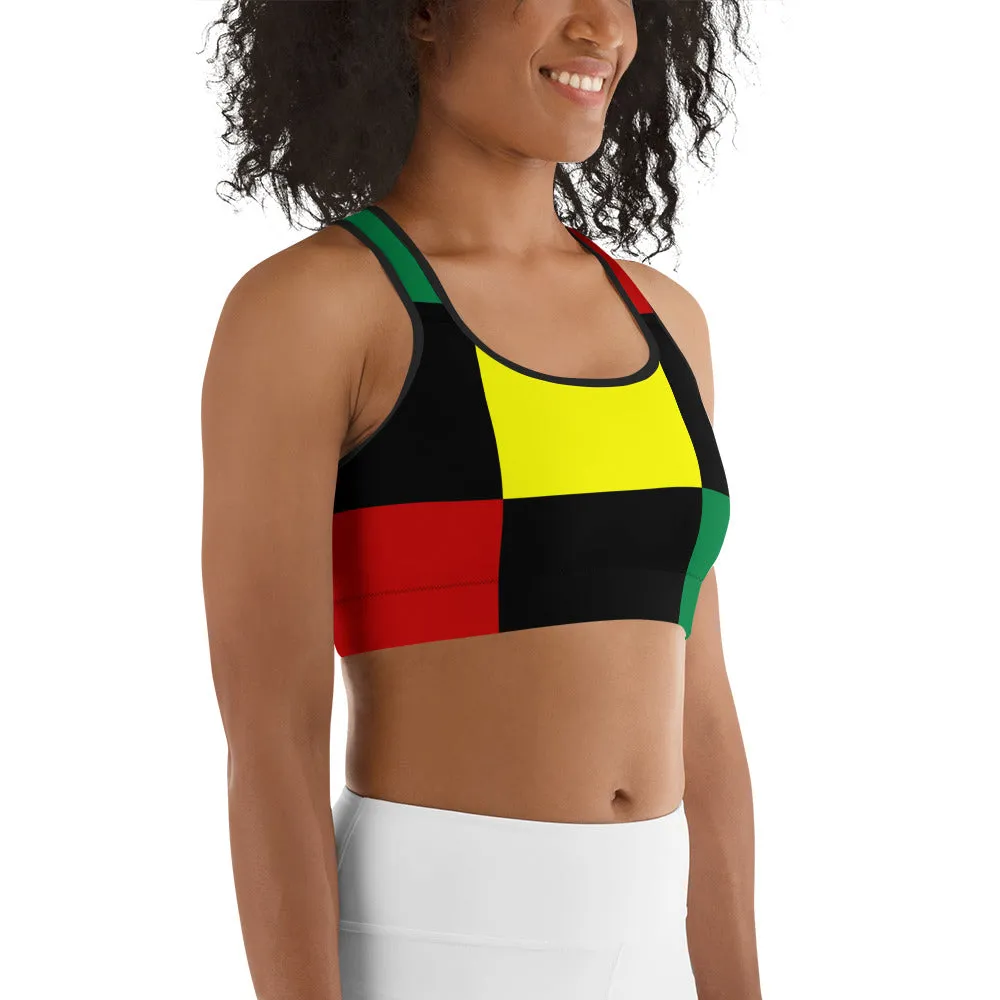 Black History Sports Bra