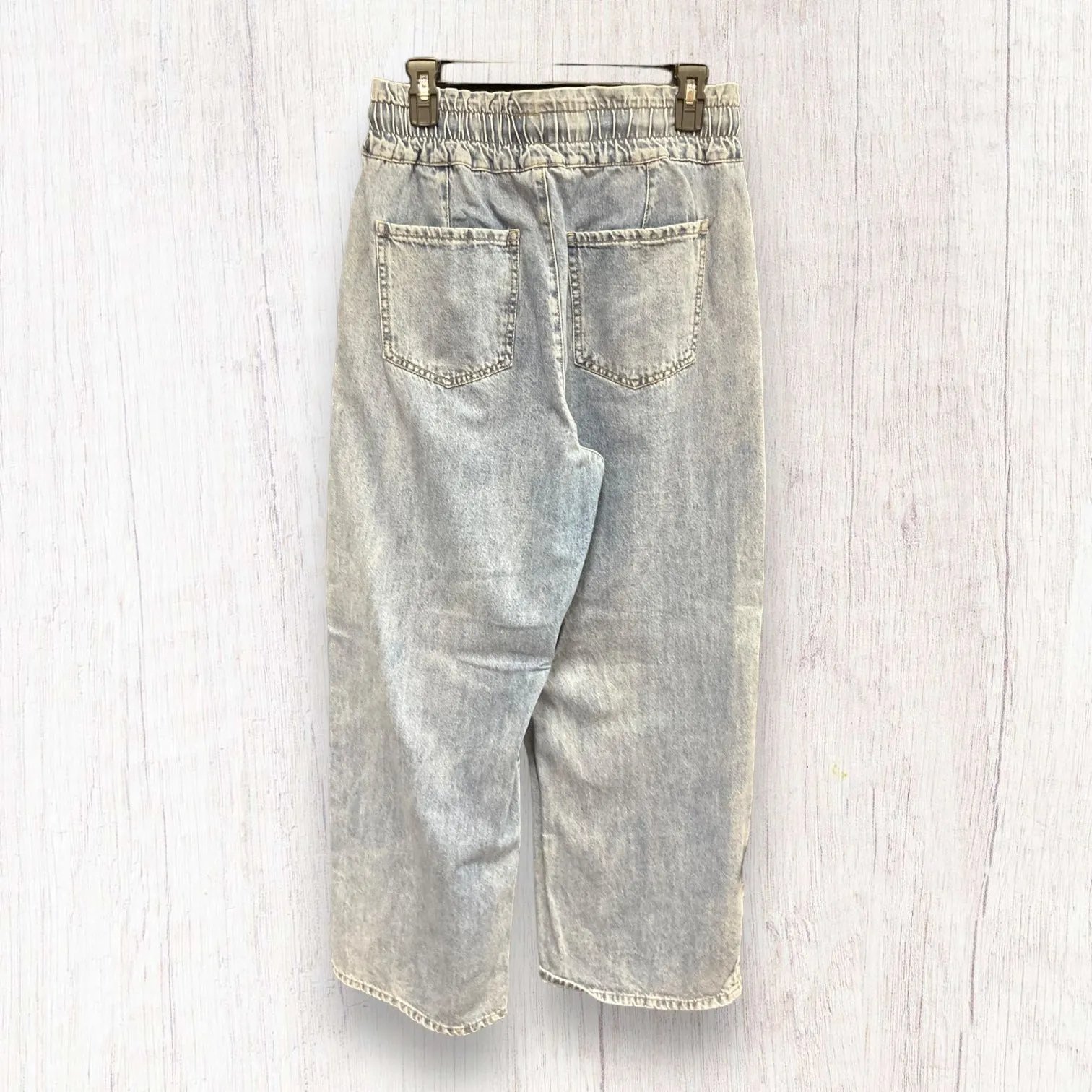 Blue Denim Jeans Wide Leg Forever 21, Size L
