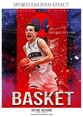 Brooks Kellan - Basketball Sports Enliven Effect Photography Template