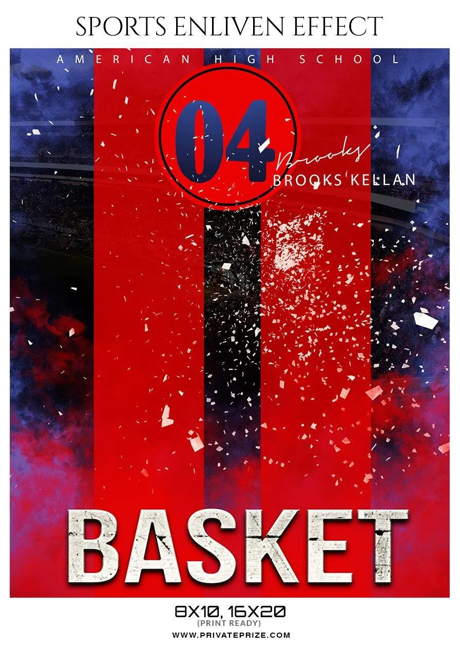 Brooks Kellan - Basketball Sports Enliven Effect Photography Template