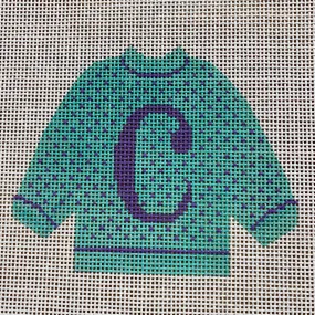 C Pullover Sweater Needlepoint Canvas