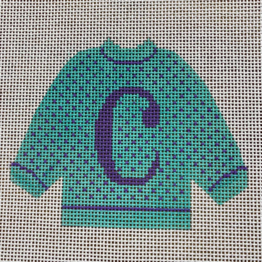 C Pullover Sweater Needlepoint Canvas