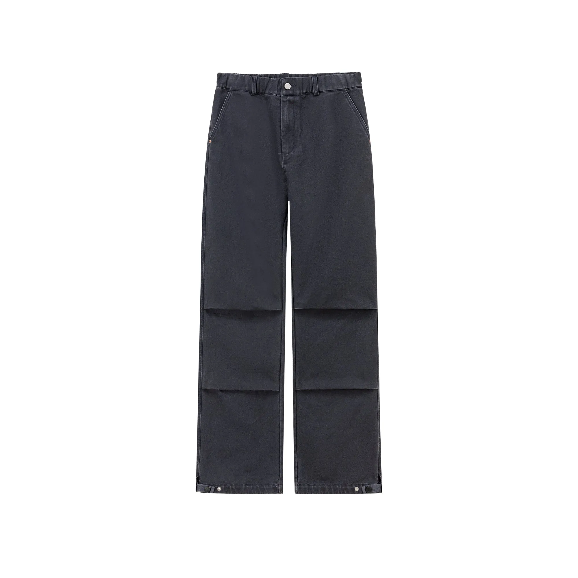 Casual Elastic Waist Wide Pants