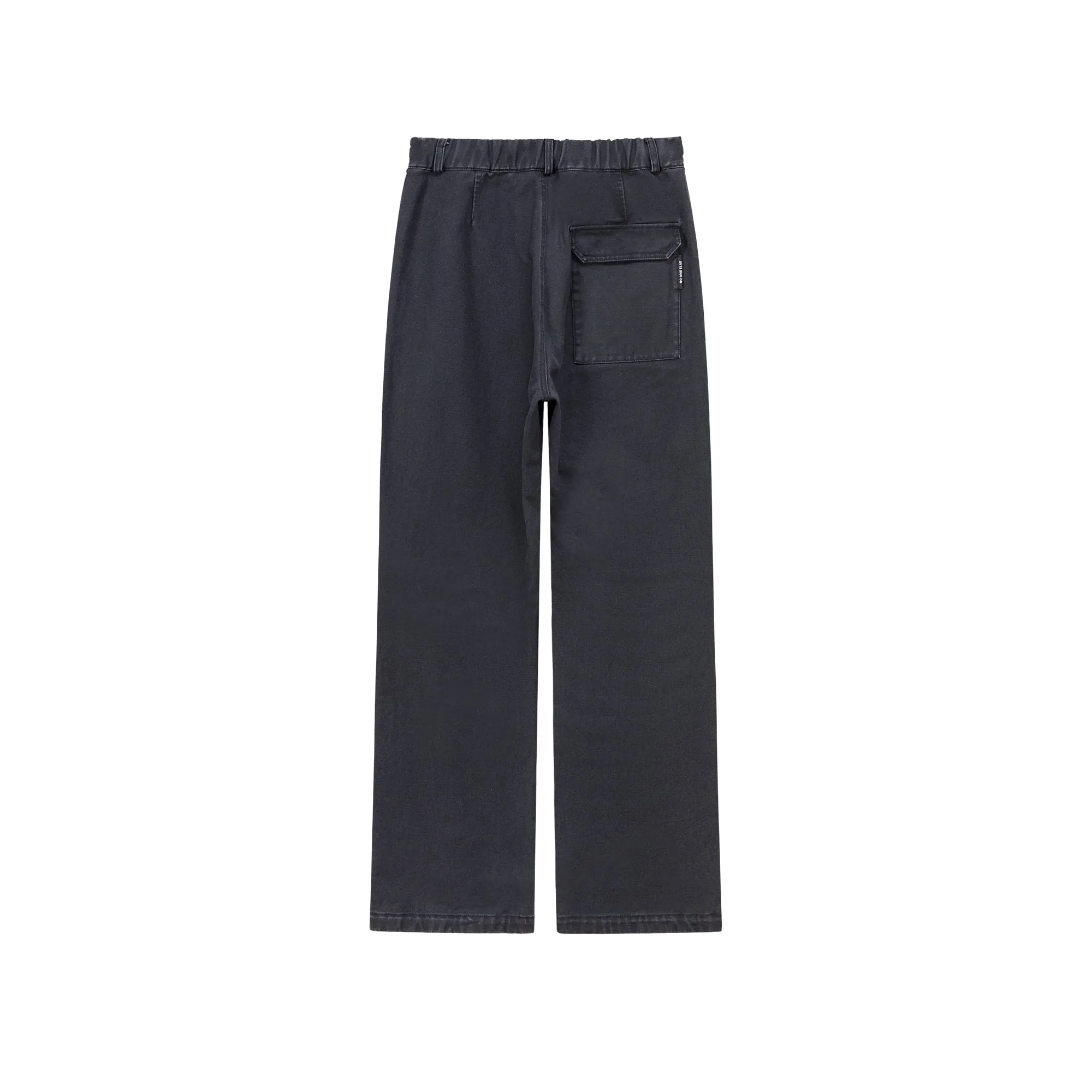 Casual Elastic Waist Wide Pants