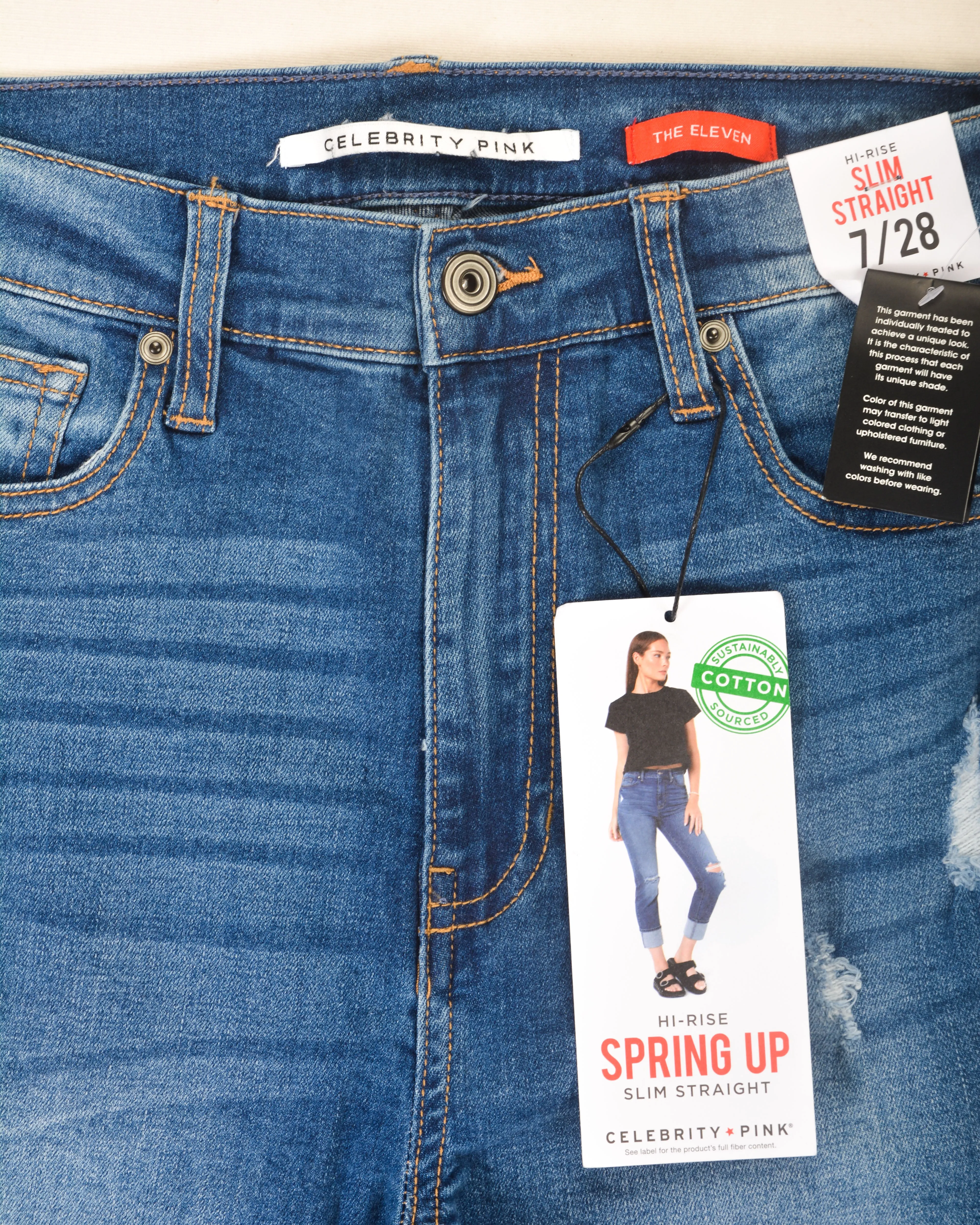 Celebrity Pink High Rise Slim Jeans- Light Blue