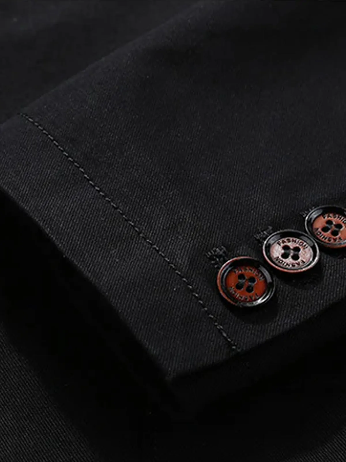 Checked Lining Cotton Blazer Jacket
