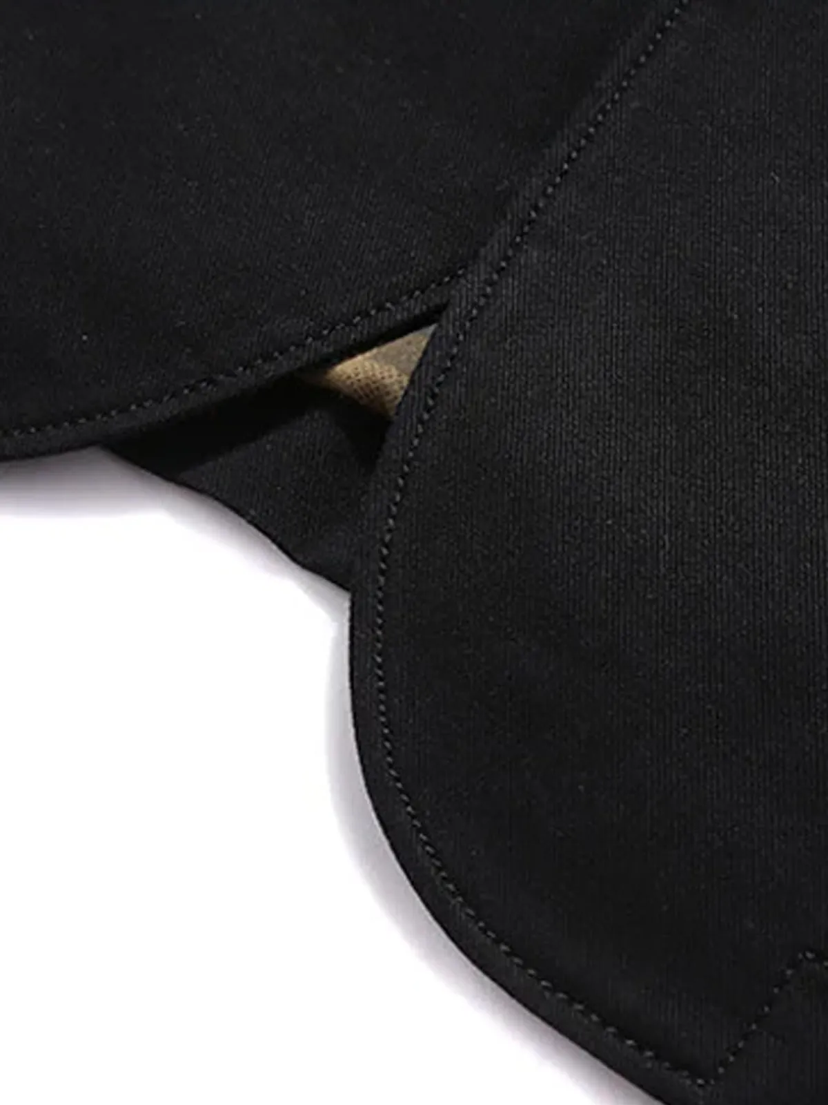 Checked Lining Cotton Blazer Jacket