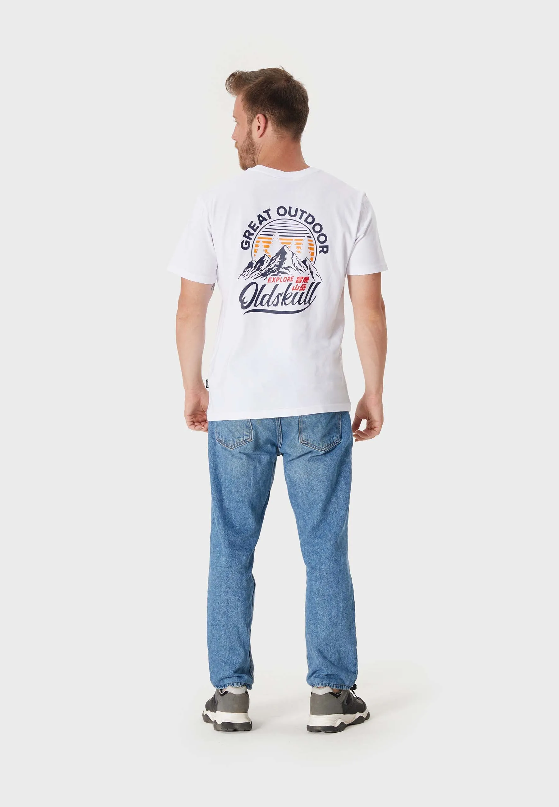 Cliff Banger Backprint T-Shirt White