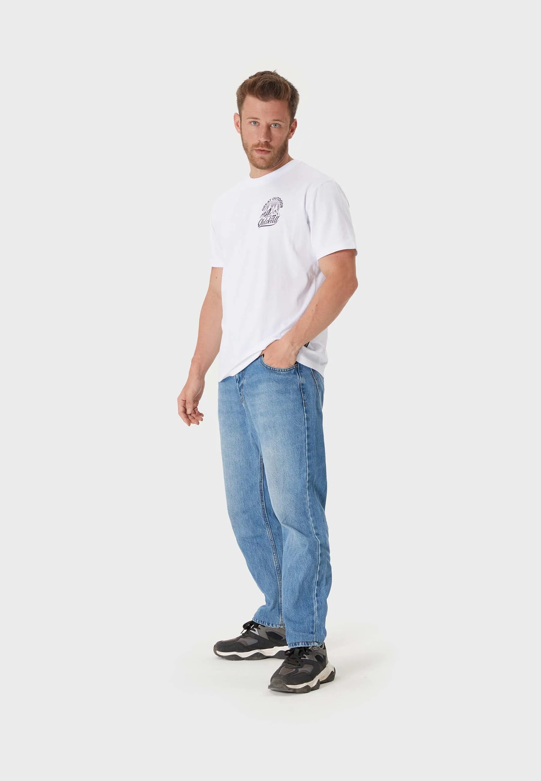 Cliff Banger Backprint T-Shirt White