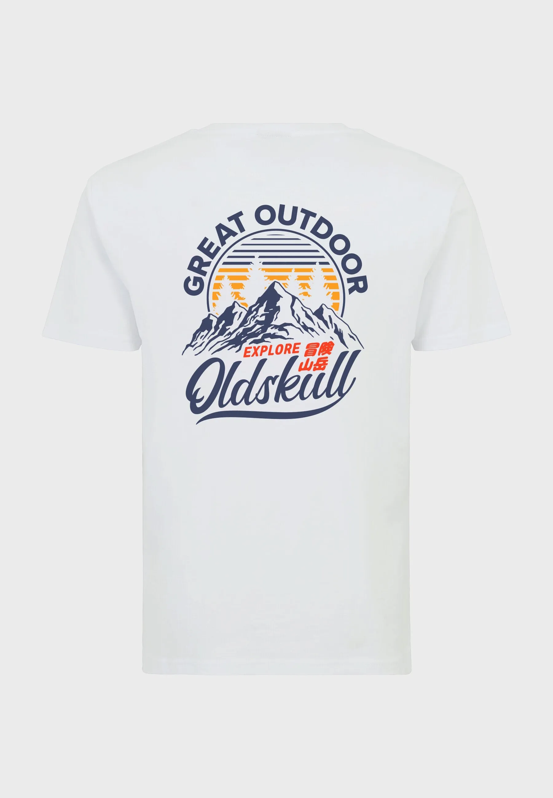 Cliff Banger Backprint T-Shirt White