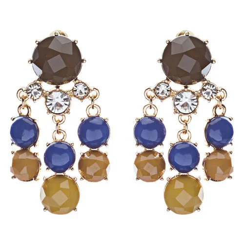 Contemporary Fashion Crystal Rhinestone Daring Design Dangle Earrings E852 Green