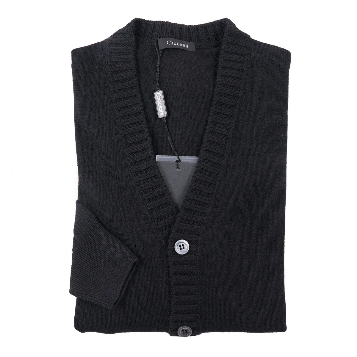 Cruciani Merino Wool Cardigan Sweater