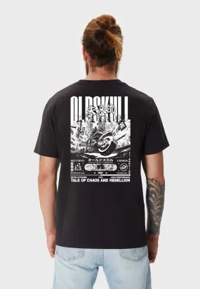 Cyber Racer Backprint T-Shirt Black