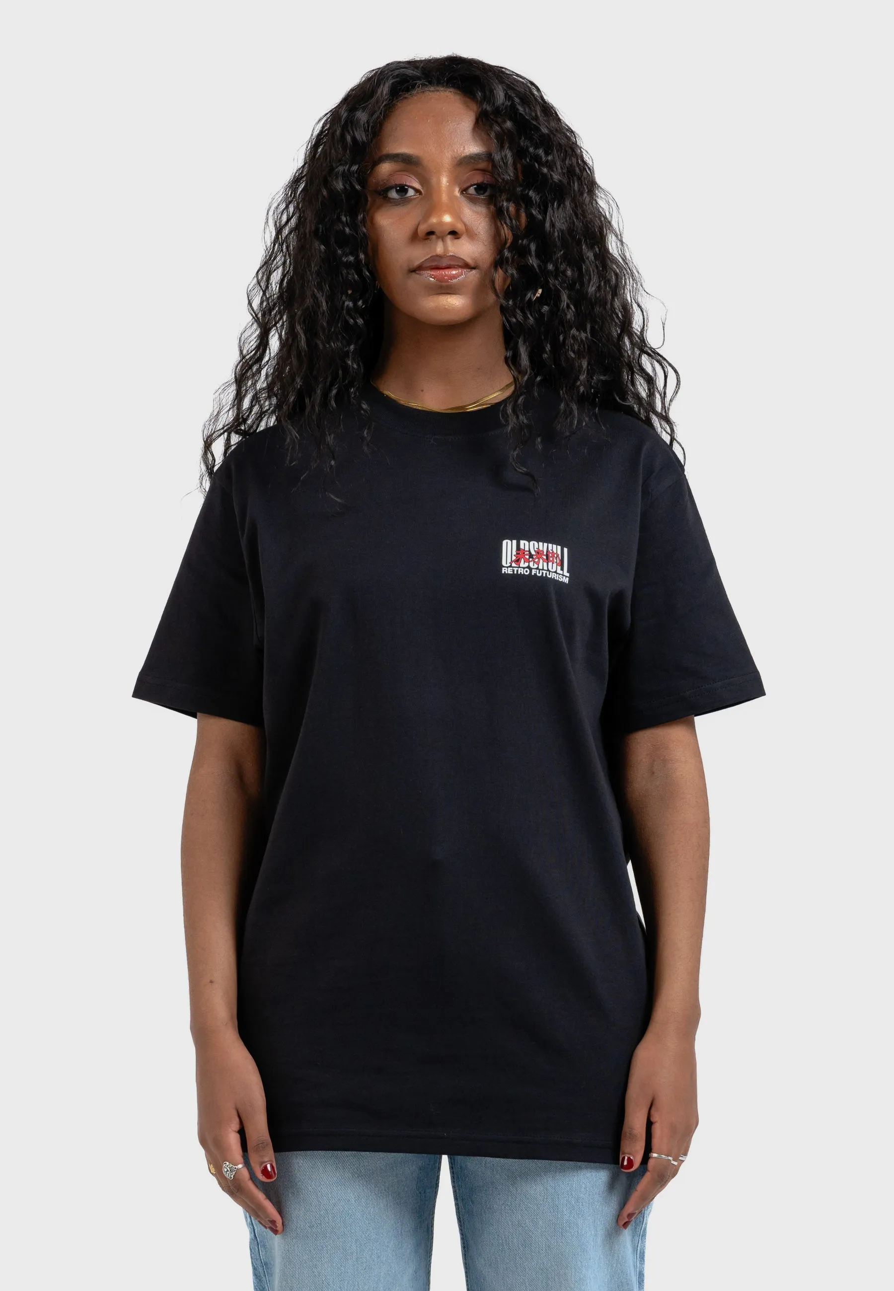 Cyber Racer Backprint T-Shirt Black