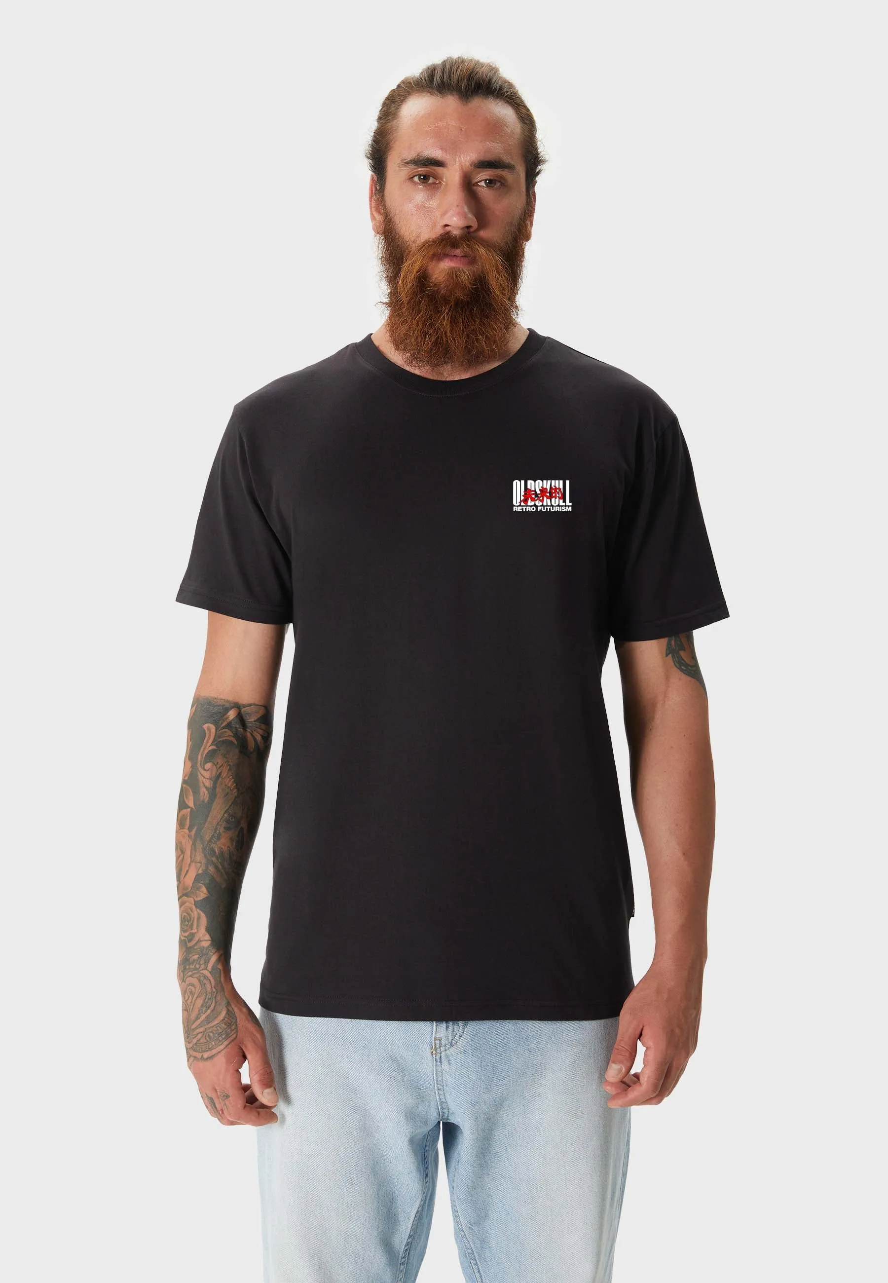 Cyber Racer Backprint T-Shirt Black