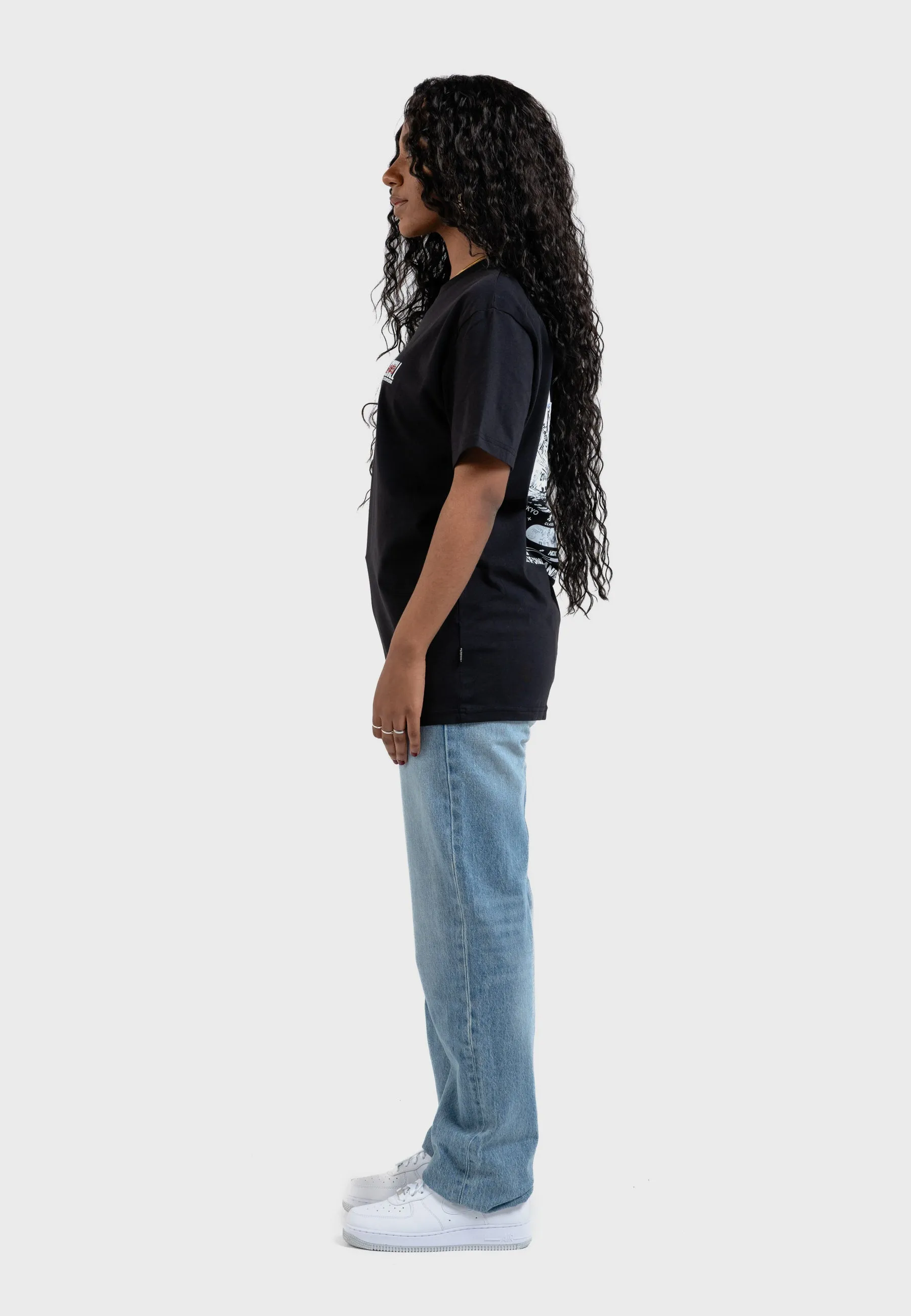Cyber Racer Backprint T-Shirt Black