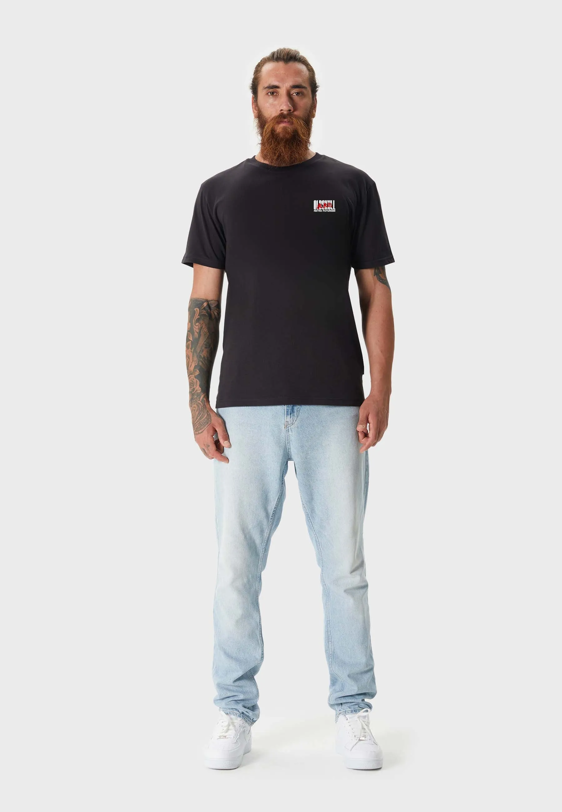 Cyber Racer Backprint T-Shirt Black