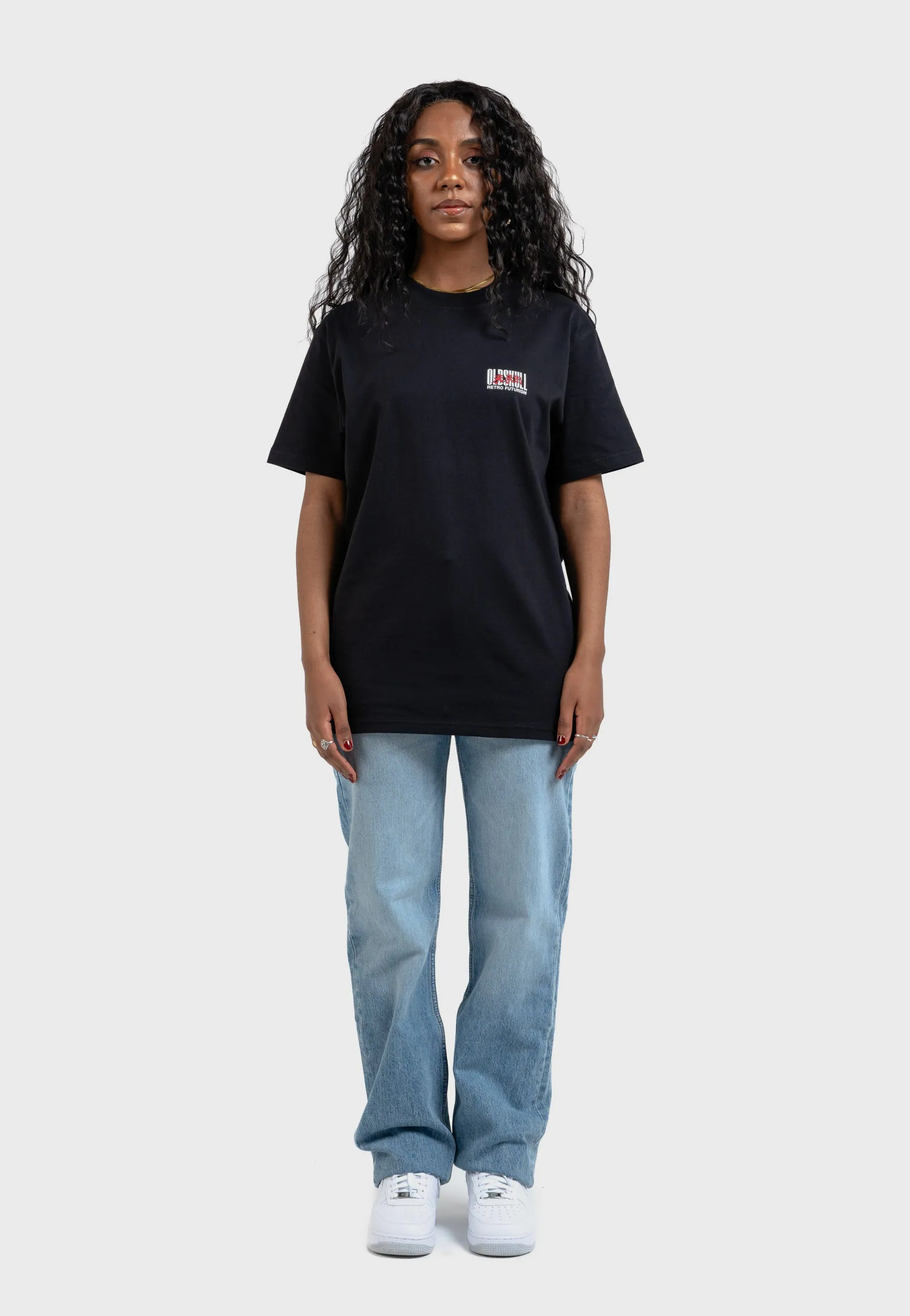 Cyber Racer Backprint T-Shirt Black